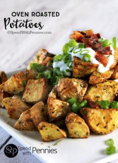 Simple Herb Oven Roasted Potatoes… My Standby Side Dish! Pin it for later! Follow Spend With Pennies on Pinterest for more great tips, ideas and recipes! This is a very simple but delicious side dish that goes with pretty much any meat! You can easily vary the seasonings to fit with your meal! The soakingREAD MORE >>