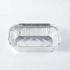 Rectangular Wrinkled Aluminum Foil Food Container